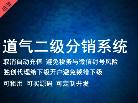 黄石市道气二级分销系统 分销系统租用 微商分销系统 直销系统